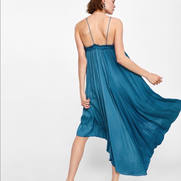 New with tags - Zara strappy dress (satin) - Picture 3 of 7